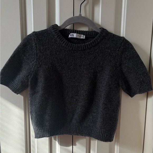 Zara Charcoal Knit Sweater - Picture 2 of 6
